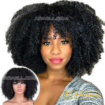 Perruque synthétique Afro Bouclé